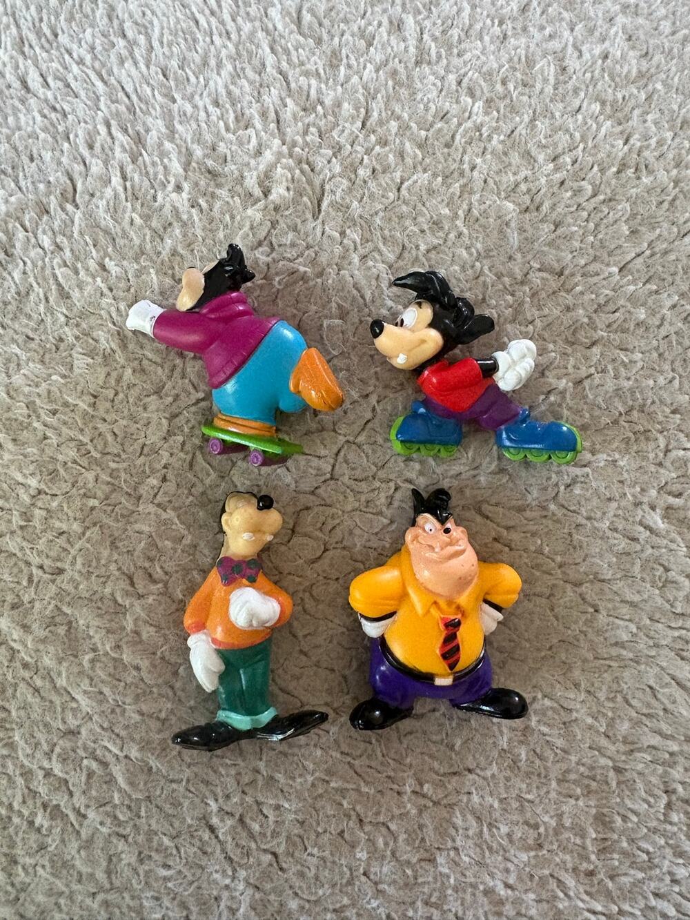 Vintage 1990s Disney Goof Troop PVC Mini Figures Set of 4 Kellogs
